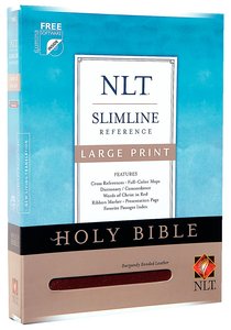 NLT Slimline Reference Large Print Burgundy (Red Letter Edition) NLT Slimline Reference Large Print Burgundy (Red Letter Edition)