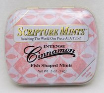 Scripture Fish Mints Pocket Tin: Intense Cinnamon Sugar Free Scripture Fish Mints Pocket Tin: Intense Cinnamon Sugar Free