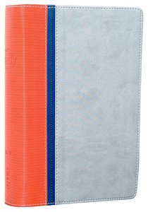 NIV Teen Study Compact Orange Navy Grey Duo-Tone NIV Teen Study Compact Orange Navy Grey Duo-Tone
