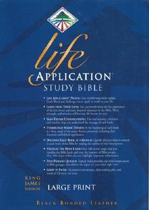 KJV Life Application Study Large Print Black Indexed (Red Letter Edition) KJV Life Application Study Large Print Black Indexed (Red Letter Edition)