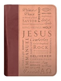 Bible Cover Duo-Tone Names of Jesus Extra Large Bible Cover Duo-Tone Names of Jesus Extra Large