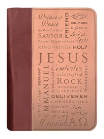 Bible Cover Duo-Tone Names of Jesus Medium Bible Cover Duo-Tone Names of Jesus Medium