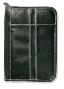 Bible Cover Distressed Leather-Look Black Large Bible Cover Distressed Leather-Look Black Large