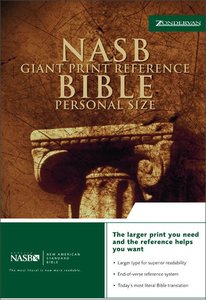NASB Updated Giant Print Reference Black Indexed Personal Size NASB Updated Giant Print Reference Black Indexed Personal Size