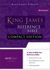 KJV Compact Reference Button-Flap Burgundy Leather-Look Bible KJV Compact Reference Button-Flap Burgundy Leather-Look Bible