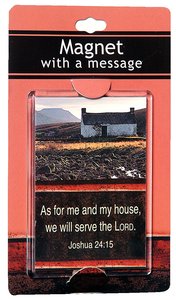 Large Acrylic Magnet: As For Me and My House Large Acrylic Magnet: As For Me and My House