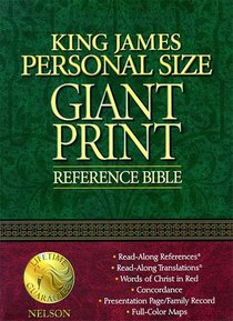 KJV Giant Print Personal Size Burgundy KJV Giant Print Personal Size Burgundy