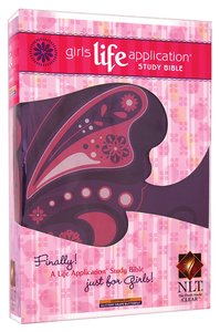 NLT Girls Life Application Study Bible Glittery Grape Butterfly (Black Letter Edition) NLT Girls Life Application Study Bible Glittery Grape Butterfly (Black Letter Edition)