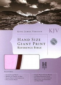 KJV Large Print Personal Size Reference Bible Pink/Brown/White KJV Large Print Personal Size Reference Bible Pink/Brown/White