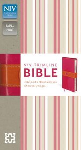 NIV Trimline Italian Duo-Tone Bible Bright Pink/Orange NIV Trimline Italian Duo-Tone Bible Bright Pink/Orange