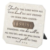 Plaque: Trust (Polyresin) Plaque: Trust (Polyresin)