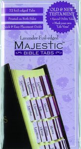 Majestic Bible Tabs Lavender Foil Edged Majestic Bible Tabs Lavender Foil Edged