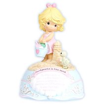Precious Moments Figurine: Girl, Footprints in the Sand (Musical) Precious Moments Figurine: Girl, Footprints in the Sand (Musical)