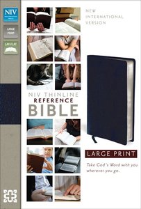 NIV Large Print Thinline Reference Bible Navy Indexed (Red Letter Edition) NIV Large Print Thinline Reference Bible Navy Indexed (Red Letter Edition)