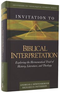 Invitation to Biblical Interpretation Invitation to Biblical Interpretation