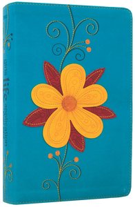 NLT Girls Life Application Study Bible Teal/Glittery Gold Blossom NLT Girls Life Application Study Bible Teal/Glittery Gold Blossom