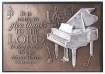 Small Moments of Faith Plaque: Praise Piano, It is Good, Psalm 92:1 Small Moments of Faith Plaque: Praise Piano, It is Good, Psalm 92:1