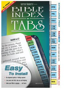 Bible Tabs Verse Finders Extra Large Print Rainbow (Horizontal) Bible Tabs Verse Finders Extra Large Print Rainbow (Horizontal)