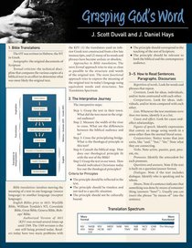 Grasping Gods Word Laminated Sheet (Zondervan Get An A! Study Guide) Grasping Gods Word Laminated Sheet (Zondervan Get An A! Study Guide)