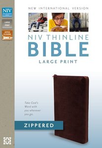 NIV Large Print Thinline Zippered Collection Bible Burgundy (Red Letter Edition) NIV Large Print Thinline Zippered Collection Bible Burgundy (Red Letter Edition)