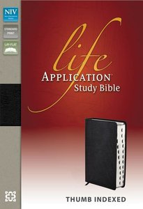 NIV Life Application Study Black Indexed (Red Letter Edition) NIV Life Application Study Black Indexed (Red Letter Edition)