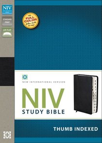 NIV Study Bible Regular Black Top Grain Leather Indexed (Red Letter Edition) NIV Study Bible Regular Black Top Grain Leather Indexed (Red Letter Edition)