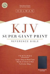 KJV Super Giant Print Reference Blue (Red Letter Edition) KJV Super Giant Print Reference Blue (Red Letter Edition)