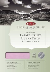 NKJV Large Print Ultrathin Reference Indexed Bible Pink/Brown NKJV Large Print Ultrathin Reference Indexed Bible Pink/Brown