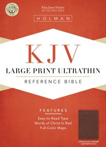 KJV Large Print Ultrathin Reference Bible Chocolate/Brown Leathertouch KJV Large Print Ultrathin Reference Bible Chocolate/Brown Leathertouch