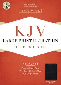 KJV Large Print Ultrathin Reference Bible Black KJV Large Print Ultrathin Reference Bible Black