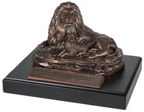 Moments of Faith Sculpture: Lion & Lamb, Psalm 4:8 Moments of Faith Sculpture: Lion & Lamb, Psalm 4:8