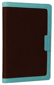 NIV Compact Thinline Bible Zippered Chocolate/Turquoise Duo-Tone (Red Letter Edition) NIV Compact Thinline Bible Zippered Chocolate/Turquoise Duo-Tone (Red Letter Edition)