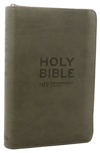 NIV Pocket Bible Charcoal Soft-Tone With Zip NIV Pocket Bible Charcoal Soft-Tone With Zip