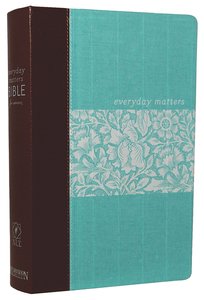 NLT Everyday Matters Bible For Women Deluxe Cloth With Leather Spine NLT Everyday Matters Bible For Women Deluxe Cloth With Leather Spine