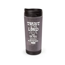 Black Block Print Acrylic Tumbler Mug: Trust in the Lord Black Block Print Acrylic Tumbler Mug: Trust in the Lord