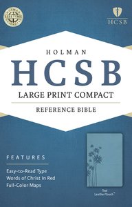 HCSB Large Print Compact Bible Teal HCSB Large Print Compact Bible Teal