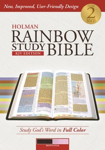 KJV Holman Rainbow Study Bible Brown/Pink KJV Holman Rainbow Study Bible Brown/Pink