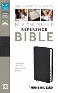 NIV Thinline Reference Bible Indexed Black Bonded Leather NIV Thinline Reference Bible Indexed Black Bonded Leather