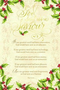 Christmas Premium Boxed Cards: God Sent Us a Saviour (Luke 2:11 Kjv) Christmas Premium Boxed Cards: God Sent Us a Saviour (Luke 2:11 Kjv)