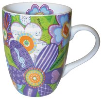 Ceramic Mug With Scripture: Musical Flowers Ceramic Mug With Scripture: Musical Flowers