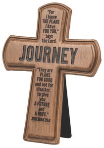 Cross: Wood Look Cast Stone: Journey Cross: Wood Look Cast Stone: Journey
