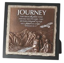 Moments of Faith Stone Sculpture Plaque: Journey, Jeremiah 29:11 Moments of Faith Stone Sculpture Plaque: Journey, Jeremiah 29:11