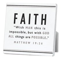 Black and White Series Plaque: Faith Black and White Series Plaque: Faith