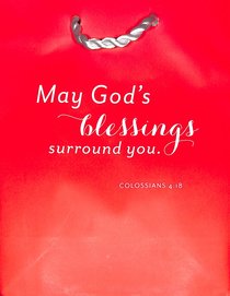 Value Gift Bag Small: Red (Colossians 4:18 Tlb) Value Gift Bag Small: Red (Colossians 4:18 Tlb)