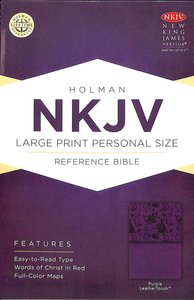 NKJV Large Print Personal Size Reference Bible Purple NKJV Large Print Personal Size Reference Bible Purple