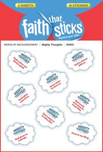 Mighty Thoughts (1 Sheet, 8 Puffy Stickers) (Stickers Faith That Sticks Series) Mighty Thoughts (1 Sheet, 8 Puffy Stickers) (Stickers Faith That Sticks Series)