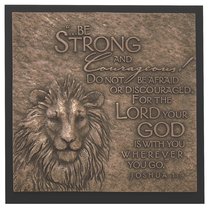 Lion Moments of Faith Sculpture Plaque Lion Moments of Faith Sculpture Plaque