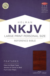 NKJV Large Print Personal Size Reference Indexed Bible Brown NKJV Large Print Personal Size Reference Indexed Bible Brown