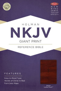 NKJV Giant Print Reference Bible Brown NKJV Giant Print Reference Bible Brown