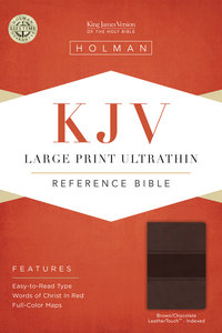 KJV Large Print Ultrathin Reference Indexed Bible, Brown/Chocolate Leathertouch KJV Large Print Ultrathin Reference Indexed Bible, Brown/Chocolate Leathertouch